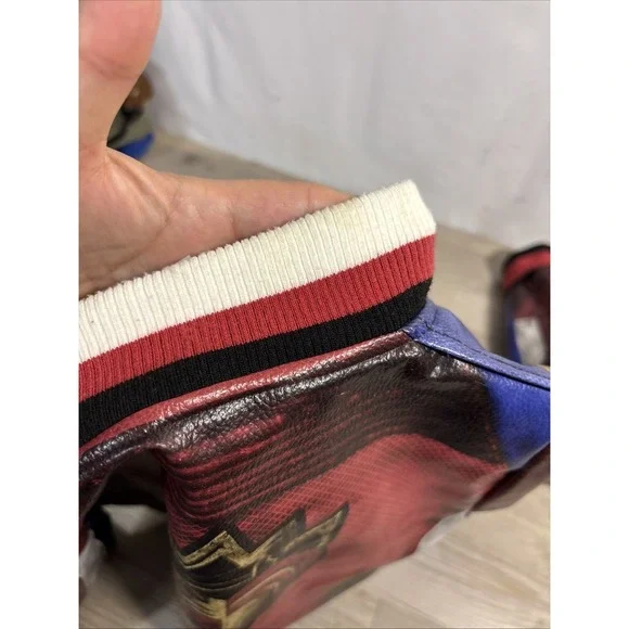 Disney Descendants Evie Costume Jacket Child Size Large 9/10 Faux Leather Moto - Picture 7 of 10